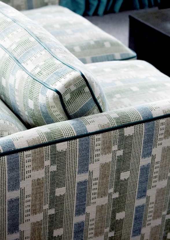Kit Kemp Loom Weave Fabric in Indigo